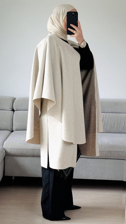 Manteau cape I Beige